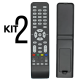 kit 2 controle Remoto Tv Philco Ph24t21dg Ph28b25dg Ph28t35dg Ph32f33dgb Ph42b25dg