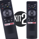 Kit 2 Controle remoto TV smart multilaser Tl001 Tl002 Tl003 Tl004 Tl006