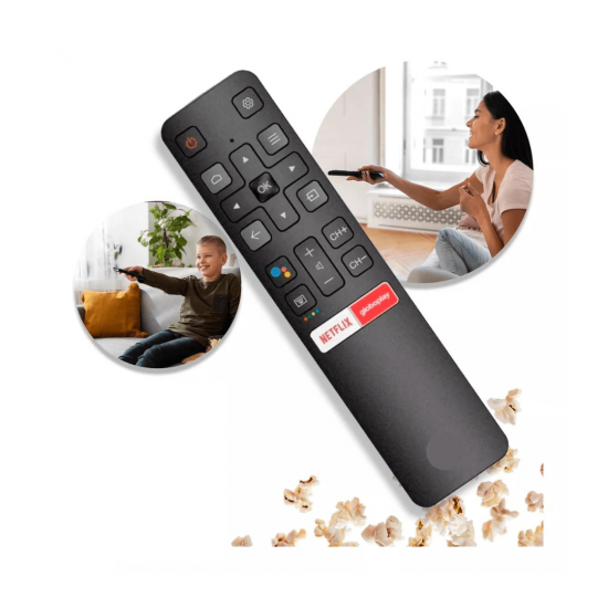 kit 2 Controle TCL Smart 4k Android Netflix e Globoplay