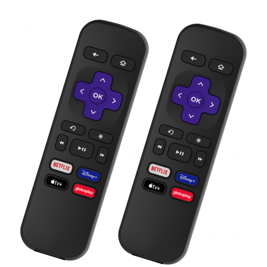 Kit 2 Controles remoto para Roku Express Dispositivo de streaming, ROKU000001 3930BR