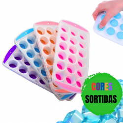 2 peças Forma De Gelo 18 Cubos Redondo Com Fundo Flexível Multiuso Universal Silicone