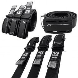 2 Cinto Social Masculino Em Couro Sintetico Com Fivela Modelo Catraca