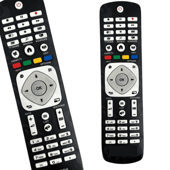 KIT 2 FBG-7048 CONTROLE REMOTO COMPATIVEL TV LCD PHILIPS SMART