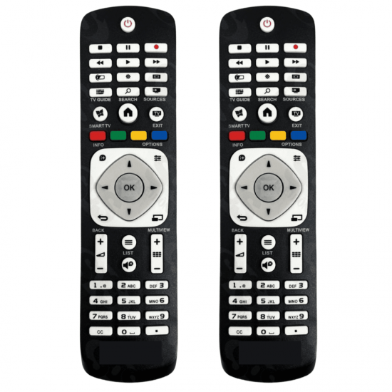 KIT 2 FBG-7048 CONTROLE REMOTO COMPATIVEL TV LCD PHILIPS SMART