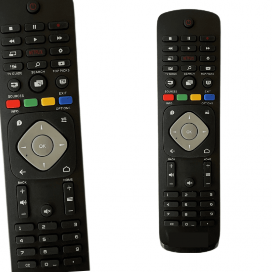 KIT 2 FBG-7092 CONTROLE REMOTO COMPATIVEL TV LCD PHILIPS NETFLIX