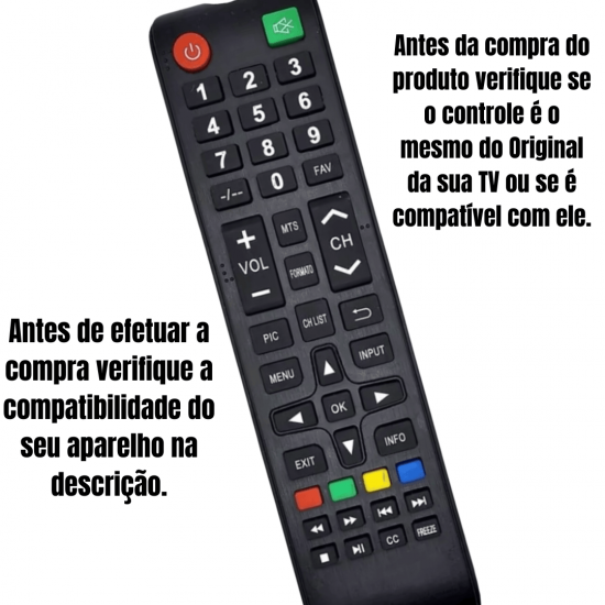 KIT 2 FBG-9159 CONTROLE REMOTO COMPATIVEL TV LCD MULTILASER