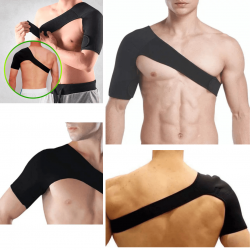 Par Ombreira Protetor Suporte de Ombro e Clavícula Neoprene Treino Academia Lesões