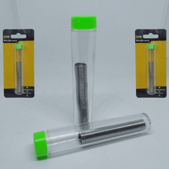 KIT 2 GB59302 FIO DE ESTANHO PARA SOLDA SOLDA 10g