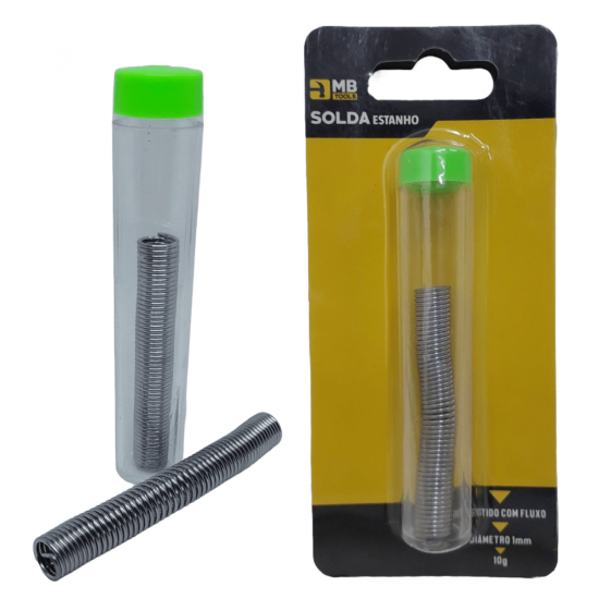 KIT 2 GB59302 FIO DE ESTANHO PARA SOLDA SOLDA 10g