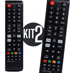 KIT 2  VC-A8245 CONTROLE REMOTO COMPATIVEL TV LCD SAMSUNG