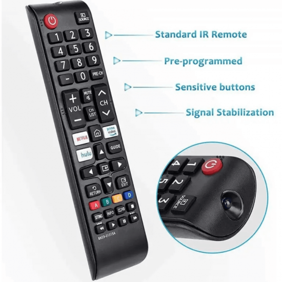 KIT 2  VC-A8245 CONTROLE REMOTO COMPATIVEL TV LCD SAMSUNG