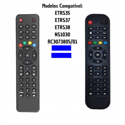 kit 2 Controle Remoto Receptor Oi Tv Hd Elsys Etrs35 Etrs38
