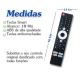 2 Controles Remoto Compatível Tv Philco Britania Ptv65g3bgtssbl PTV50G2SGTSSBL Tv Smart 4k S/ Voz