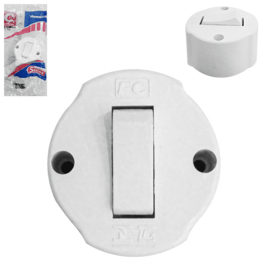 3 Interruptor Com 1 Uma Tecla De Sobrepor redondo