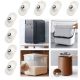 Rodízios Adesivos Do Rolamento De Esferas , Rodas De Móveis De Aço Inoxidável 12pcs Rolos Fáceis De Instalar