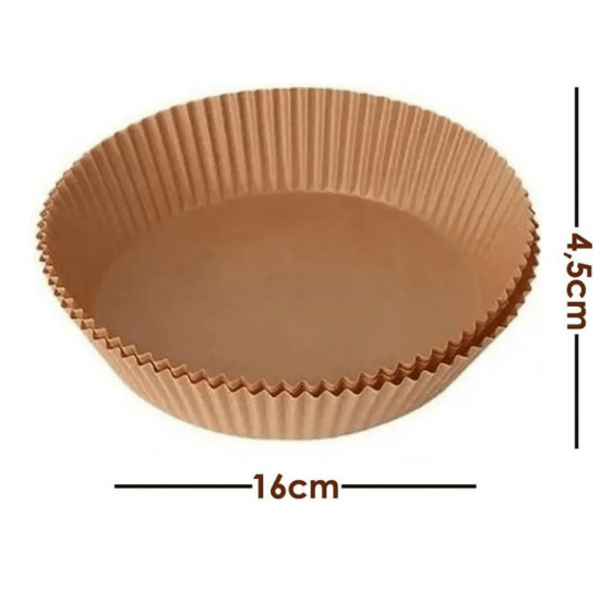 150 peças Forma de airfryer descartavel antiaderente de papel cozinha redondo fritadeira cozimento protetor forro tapete