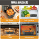 Kit 3 Forma 20cm de Silicone Air Fryer Assadeira Fritadeira Quadrada Antiaderente