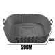 Kit 3 Forma 20cm de Silicone Air Fryer Assadeira Fritadeira Quadrada Antiaderente