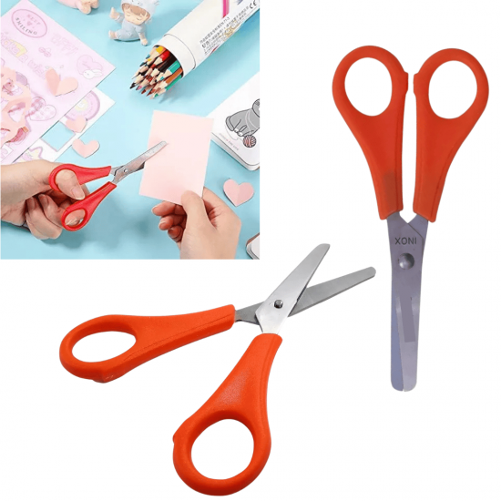 3 Tesouras Escolar Sem Ponta