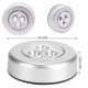 kit 3 Lâmpadas Adesiva De Emergência Com 3 LEDs Lampada Pequena