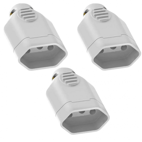 KIT 3 TOMADA FEMEA DESMONTAVEL 180 2P+T 20A BC 2843-1