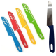 Kit 4 Facas Aço Inox Afiada com Bainha Capa Protetora Cozinha Pesca Camping Faquinha Colorida