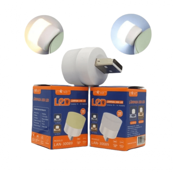 kit 4 Mini Lâmpada USB de LED Portátil