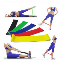 Kit 5 Faixa elástica Thera Mini Band Fisioterapia Multifuncional Crossfit