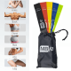 Kit 5 Faixas Elásticas Para Exercícios Multifuncional Yoga Fisioterapia e Treino MBFIT