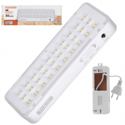 KIT 5 LUMINARIA EMERGENCIA 30 LEDS 100-240V BDLE-0030-01