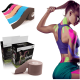 Kit 5 Fita Kinesio Bandagem Elástica 5cmx5m Tape Fisioterapia Adesiva Alivia a Dor Lesão Atleta