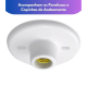 Kit 50 Luminárias Plafonier Plafon Redondo Lâmpada Teto E27 Soquete Bocal Bivolt