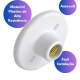 Kit 50 Luminárias Plafonier Plafon Redondo Lâmpada Teto E27 Soquete Bocal Bivolt
