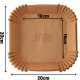Forma De Airfryer Descartavel Antiaderente De Papel Cozinha Fritadeira Cozimento Protetor Forro Tapete