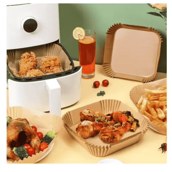 Kit azeiteiro 2em1 500ml + Formas Airfryer 200und