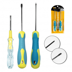 Kit de ferramentas 3 peças , 1 testador eletricidade chave fenda philips