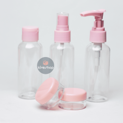 Kit De Frascos Para Viagem 5 Peças Creme Cosméticos Viagem