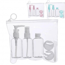 Kit De Frascos Para Viagem 5 Peças Creme Cosméticos Viagem