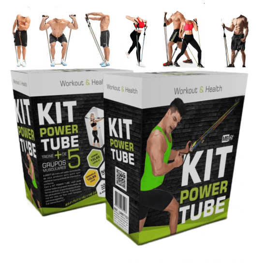 Kit Elástico Para Treino Exercícios Malhar Musculação Casa MBFIT