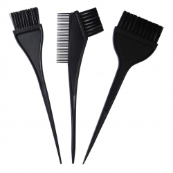 KIT para Pintura de Cabelos com 3 Pincéis - Tingimento | Coloração | Matização | Hidratação