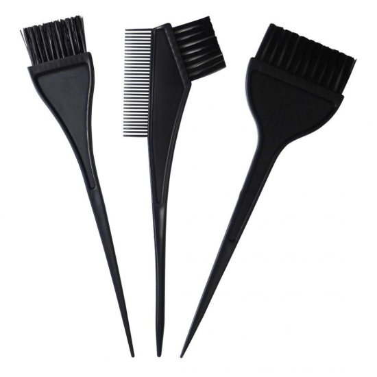 KIT para Pintura de Cabelos com 3 Pincéis - Tingimento | Coloração | Matização | Hidratação