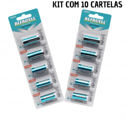 Kit Pilha 23A Alfacell Alcalina 12v 23A 10 Cartelas /50 Unidades
