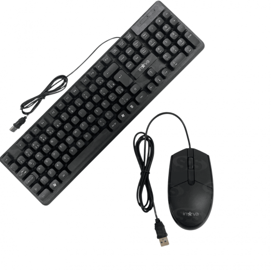 Kit Teclado E Mouse ABNT2 Fio USB Kit Pc Computador Notebook Informática