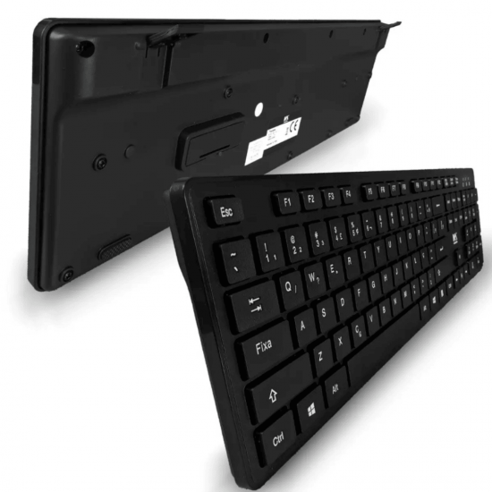 Kit Teclado E Mouse Sem Fio Wireless 2.4ghz