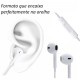 Fone de ouvido Branco P2 3.5mm Para Celular Alta Qualidade De Som inova