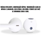 Fone de ouvido Branco P2 3.5mm Para Celular Alta Qualidade De Som inova