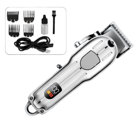 Máquina De Cortar Cabelo Barbeador Profissional Sem Fio