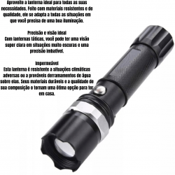 Lanterna Fazenda Potente Led Ultra Iluminação Recarregável