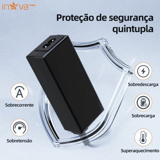 KV-756 - ADAPTADOR TIPO AC/DC, 65W, 20V / 3.25A, MARCA INAVA PRIME, ACONDICIONADO EM CAIXAS CONTENDO 50 PECAS POR CAIXAS