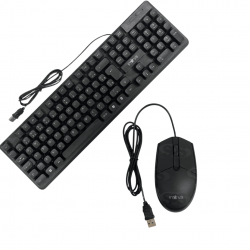 Kit Teclado e Mouse USB Office Conforto e Precisão para Seu Dia a Dia